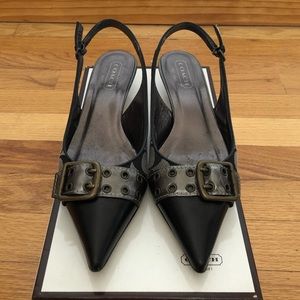 Coach Brigitte Slingback Kitten Heels